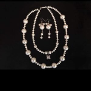 Creamy Perals and Diamond Necklace – Perles Custom Jewelry NYC